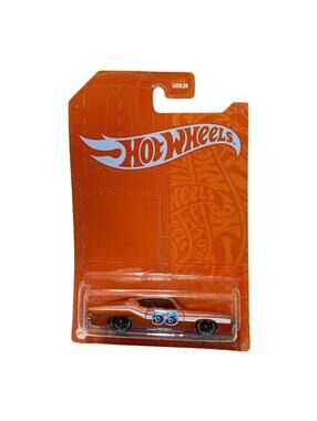 NEW Hot Wheels ’69 Ford Torino Talladega Orange Blue Die-Cast Car #2 of 6